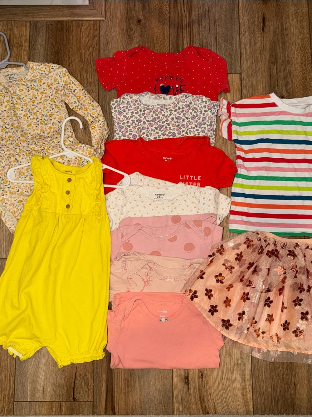 Huge Bundle 24 Month 2T Spring Summer Romper Short Sleeve Shirts Lot Skirt 11pc